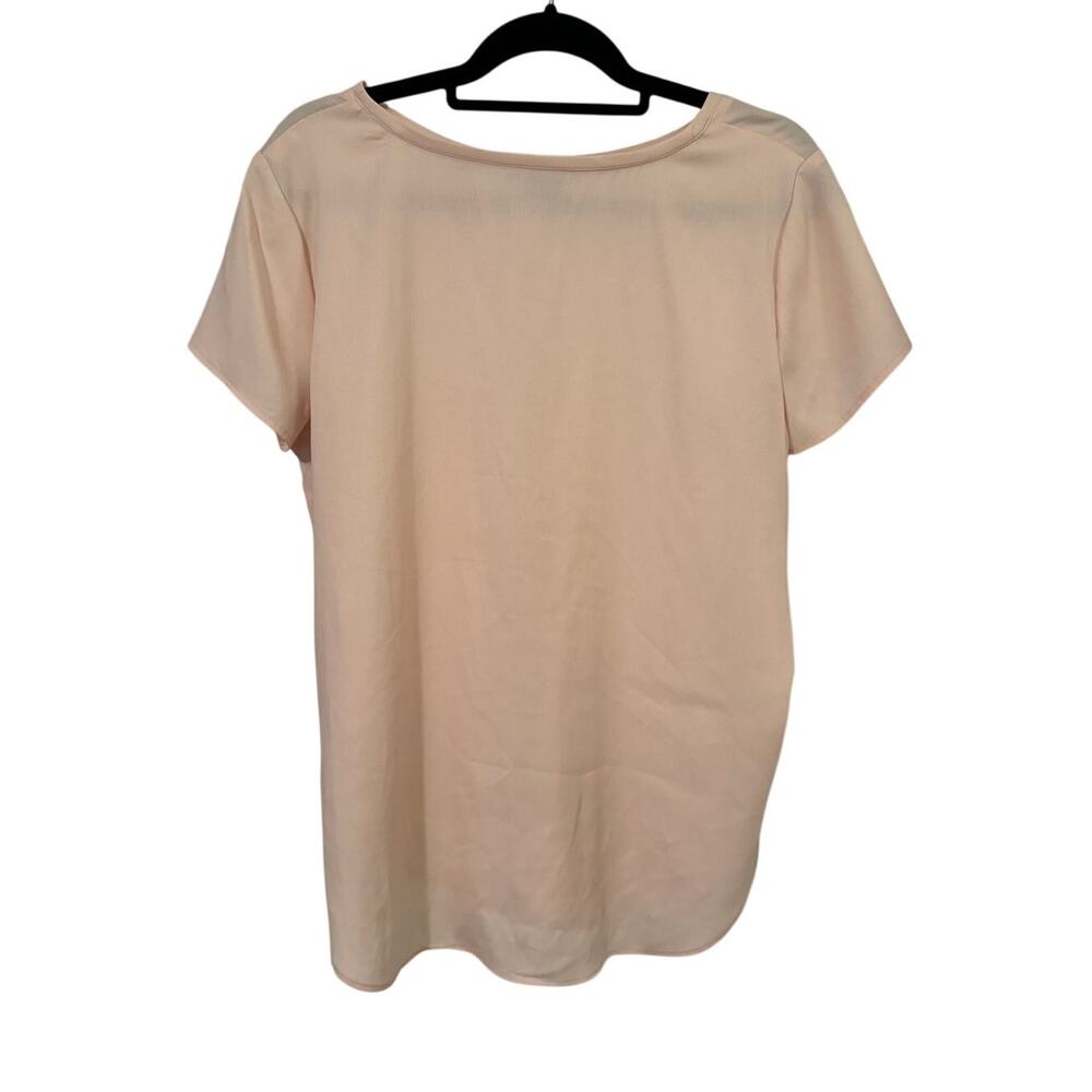 Ann Taylor Soft Pink Silky Tee - Size L